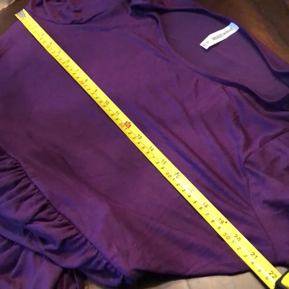 💜Zenana Outfitters plum purple comfy short sleeve t-shirt dress with pockets - Picture 10 of 10
